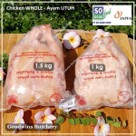 Chicken WHOLE SoGood - ayam broiler utuh So Good Food frozen size MEDIUM +/- 1 kg/pc (price/kg)